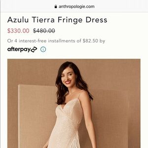 Azulu Tierra Fringe Dress size XS